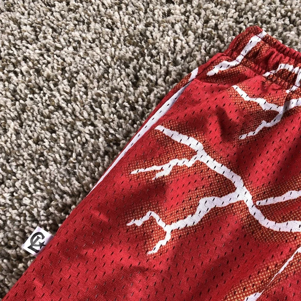 Chalk Line San Francisco 49ers Lightening Mesh Shorts Mens 3XL Red‎ NFL Licensed